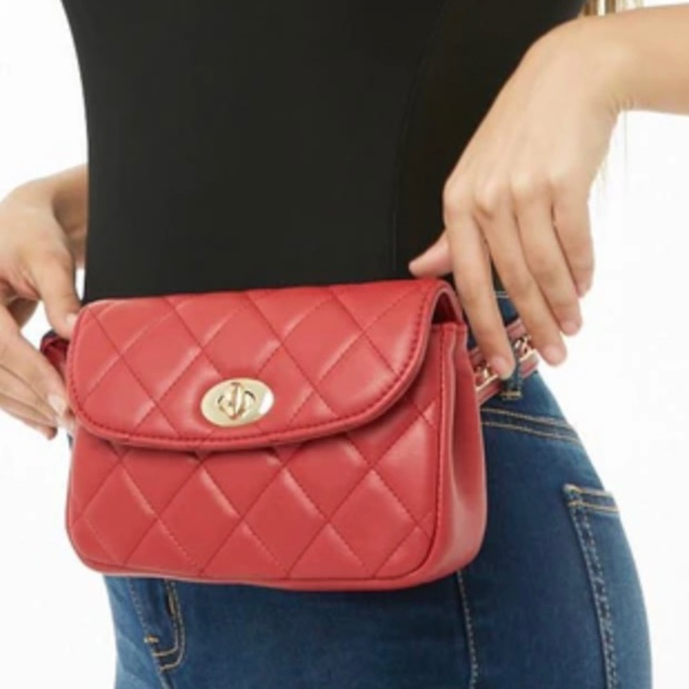 Forever21 Red Fanny Pack NWT - Picture 1 of 6